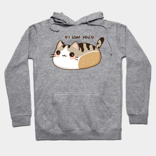 I Loaf You | Cat Loaf Hoodie by krimons